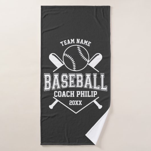 Honkbal coach team Moeder speler team cadeau Badhanddoek (Badhanddoek)
