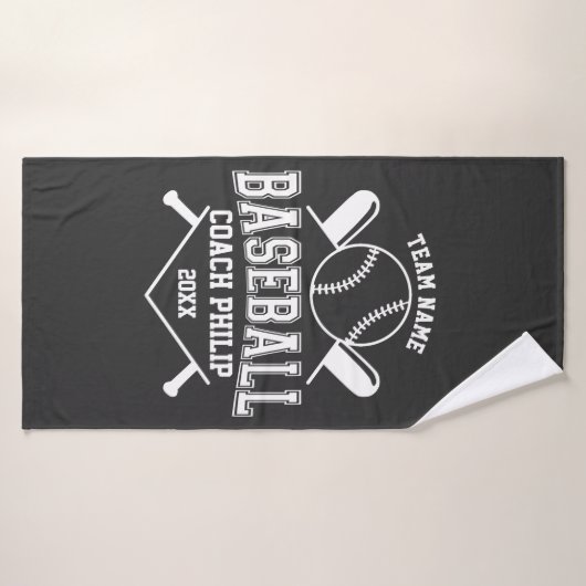 Honkbal coach team Moeder speler team cadeau Badhanddoek (Badhanddoek)
