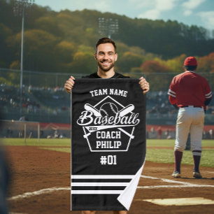 Honkbal coach team Moeder speler team cadeau Handdoek