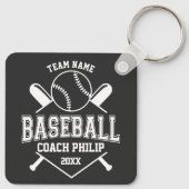 Honkbal coach team Moeder speler team cadeau Sleutelhanger (Achterkant)
