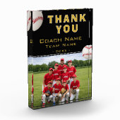 Honkbal Coach Team Naam Foto (Links)
