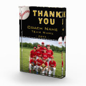 Honkbal Coach Team Naam Foto (Rechts)