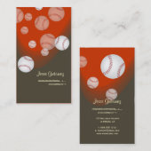 Honkbal coach visitekaartjes (Voorkant / Achterkant)