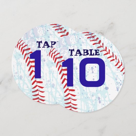 HONKBAL CRAZE Bar Bat Mitswa Tafelnummer (Voorkant / Achterkant)