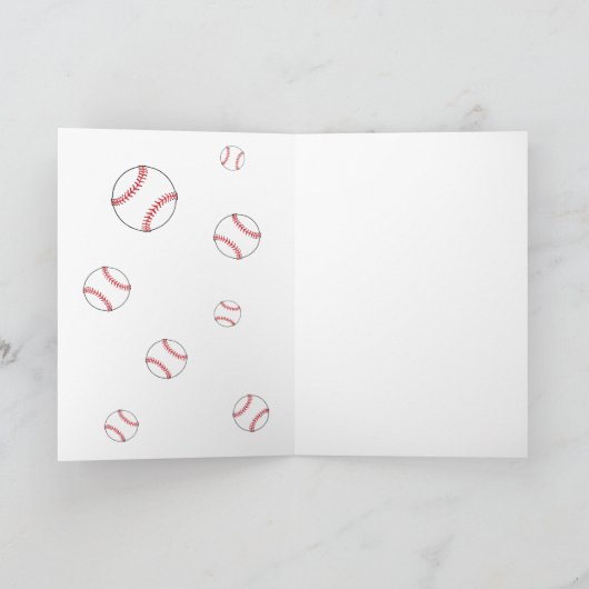 Honkbal Dank u Coach 2 Fotokaart Bedankkaart (Binnen)