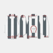 Honkbal Dank u gepersonaliseerd Baby shower Bedankdoosjes (Uitgevouwen)