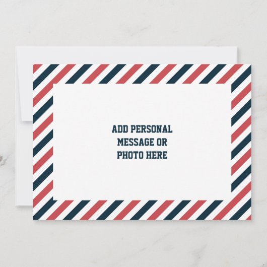 Honkbal Dank U Kaart (Achterkant)