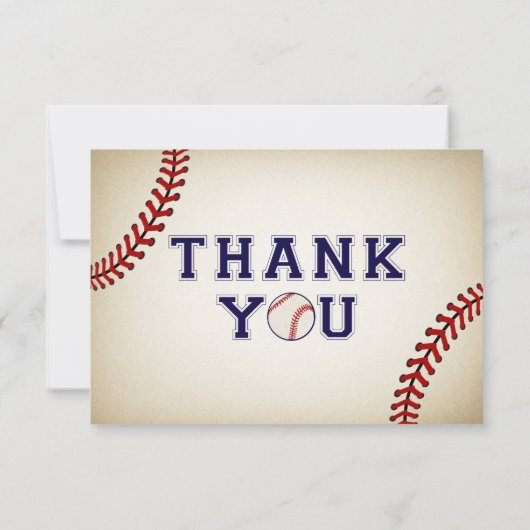 honkbal dank u kaarten (Achterkant)