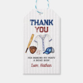 honkbal dank u Label verjaardagsfeestje Cadeaulabel (Voorkant)