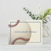 honkbal dank u platte Kaart (Staand voorkant)