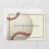 honkbal dank u platte Kaart (Voorkant)