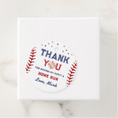 Honkbal Dank u Verjaardag Bedankjes Labels (In situ)