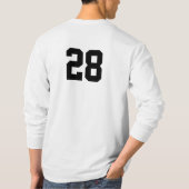 Honkbal de hele dag t-shirt (Achterkant)