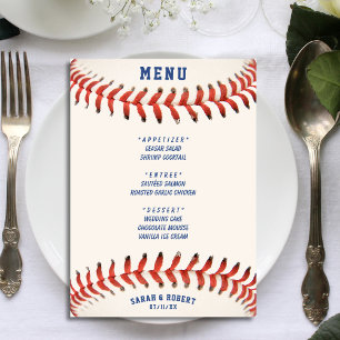 Honkbal de perfecte vangst bruiloft receptie menu