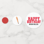 Honkbal decor verjaardagsfeestje confetti (Voorkanten)