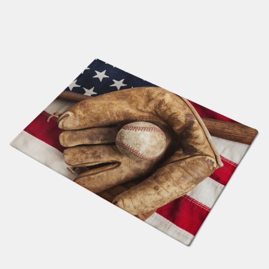 honkbal deurmat (Schuin)