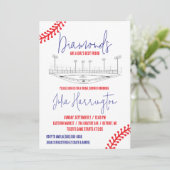 Honkbal Diamond, Meisjes beste vriend Vrijgezellen Kaart (Staand voorkant)