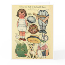 Honkbal ⚾ Dolly Dingle Reproduction Paper Doll