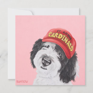 Honkbal Doodle Note Kaart Notitiekaartje