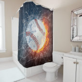 honkbal douchegordijn (In situ)