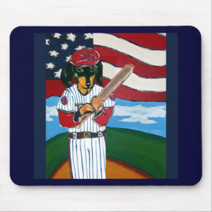 Honkbal doxie muismat