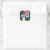 Honkbal doxie ronde sticker (Tas)