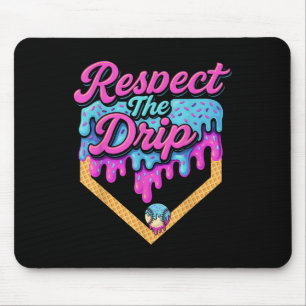 Honkbal Drip Boys Home Bord Ice Cream Respect Th Muismat