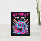 Honkbal Drip Boys Ice Cream Drip Jeugd Respect Kaart (Voorkant)
