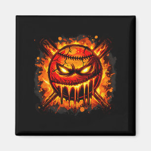 Honkbal Drip Boze Lava Slijm Bal Grafisch Magneet