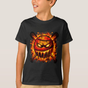 Honkbal Drip Boze Lava Slijm Bal Grafisch T-shirt