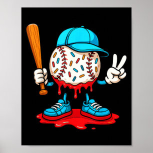 Honkbal Drip Cadeaus Honkbal Levensstijl 101 Kledi Poster