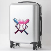 Honkbal Drip Ice Cream Baseball Lover Sticker (Koffer)