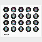 Honkbal Drip Ice Cream Dripping Respecteer de Drip Ronde Sticker (Vel)