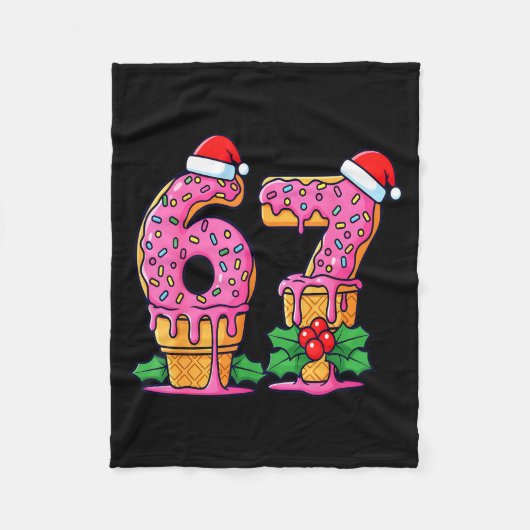 Honkbal Drip Ijs 67 Honkbal Lifestyle 101 Fleece Deken (Voorkant)
