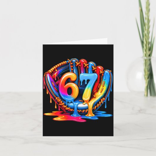 Honkbal Drip Ijs 67 Honkbal Lifestyle 101  Kaart (Voorkant)