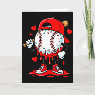 Honkbal Drip Ijs Apparel Jeugd Jongen Valentijn Kaart