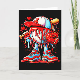 Honkbal Drip Ijs Apparel Jeugd Jongen Valentijn Kaart