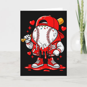 Honkbal Drip Ijs Appartuur Jeugd Jongen Valentin Kaart