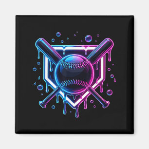 Honkbal Drip Ijs Bat Kids Magneet