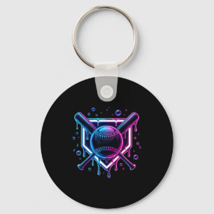 Honkbal Drip Ijs Bat Kinderen Sleutelhanger