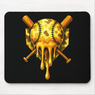 Honkbal Drip Ijs Camo Cool Design Muismat