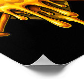 Honkbal Drip Ijs Camo Cool Design Poster (Hoek)
