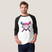 Honkbal Drip Ijs Honkbal Liefhebber T-shirt (Voorkant volledig)