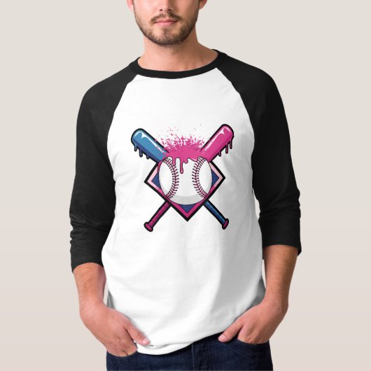 Honkbal Drip Ijs Honkbal Liefhebber T-shirt (Voorkant)