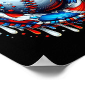 Honkbal Drip Ijs Strooigoed Honkbalhandschoen 4 Poster (Hoek)