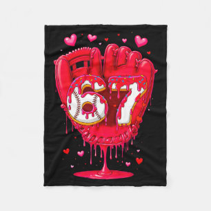 Honkbal Drip Ijs Valentine Jeugd Jongens Meisjes Fleece Deken
