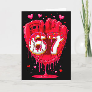 Honkbal Drip Ijs Valentine Jongens Meisjes Kaart