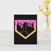 Honkbal Drip Jongen Thuisplaat Ijsje Jeugd Honkbal Kaart (Gele Bloem)