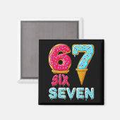 Honkbal Drip Nummer 67 Speler 67 Meme Ijs D Magneet (Voorkant / Achterkant)