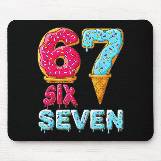 Honkbal Drip Nummer 67 Speler 67 Meme Ijs D Muismat (Voorkant)